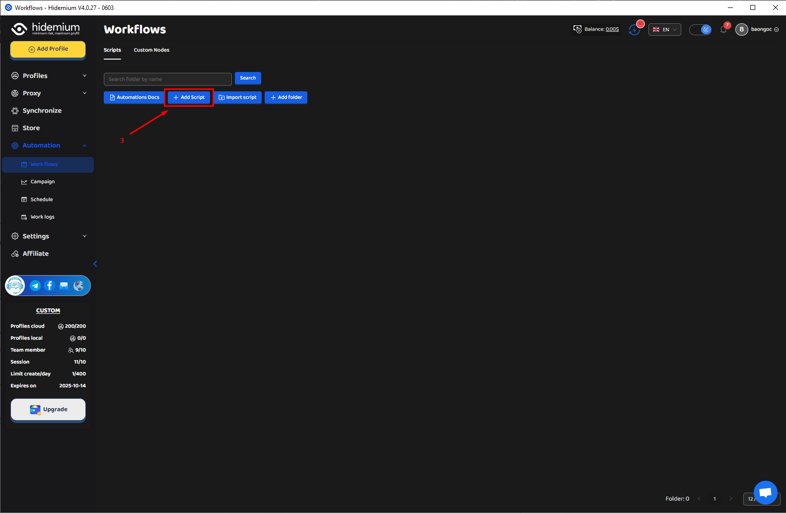 Как написать Prompt Script с использованием ChatGPT в Hidemium
